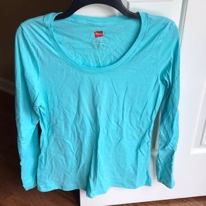 Blue Long-Sleeves Shirt